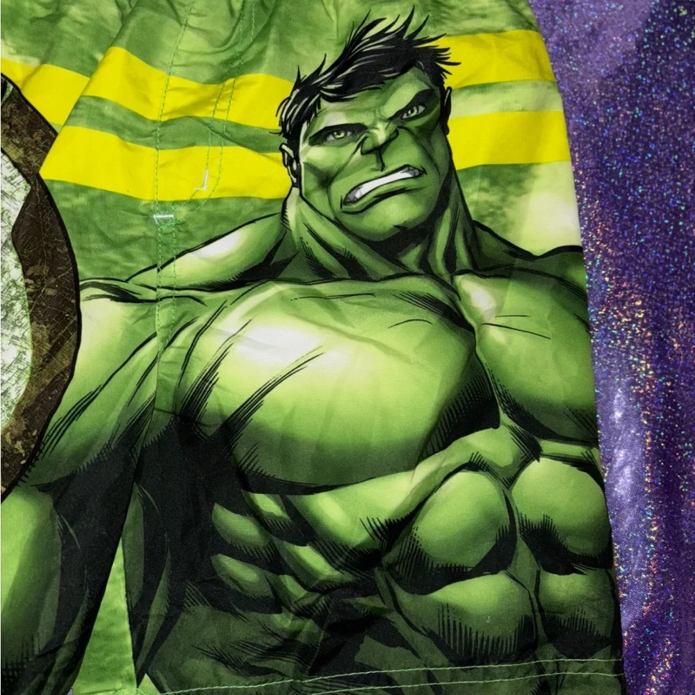 Boys Incredible Hulk Swim Trunks